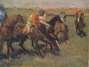 Edgar Degas Before the race oil painting reproduction